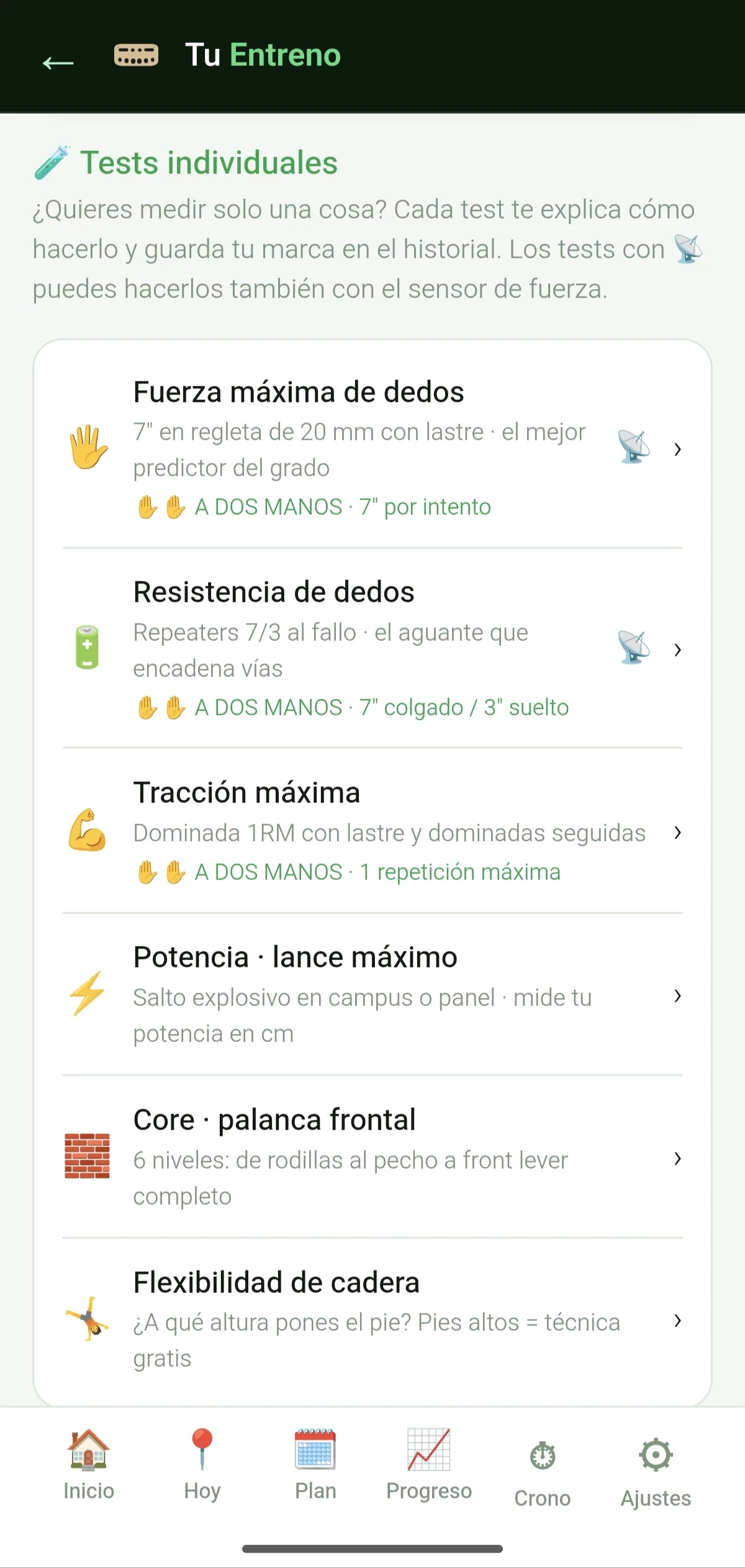 Climbing Training: Hangboard screenshot