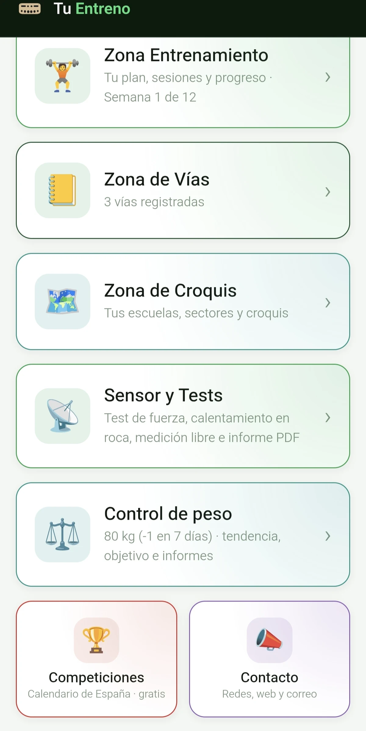 Climbing Training: Hangboard screenshot