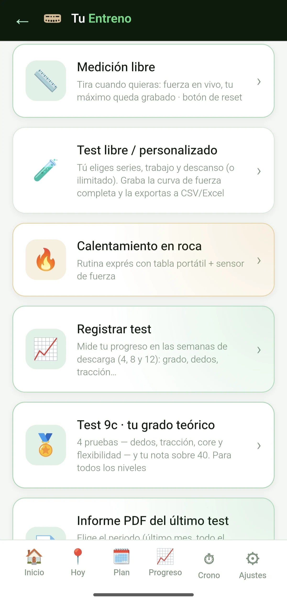Climbing Training: Hangboard screenshot